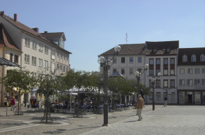 Der Marktplatz in Landau